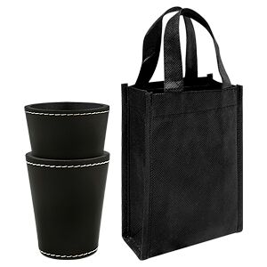 Set 2 Cachos de PU negro 1 Set 2 Cachos de PU negro