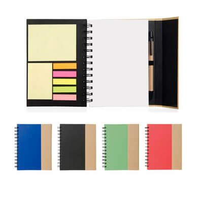 libreta con logo