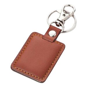 Llavero simil Cuero Café