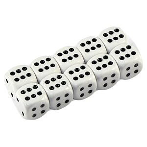 Dado Blanco 1 Dado Blanco