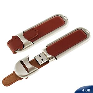 Pendrive de Metal y Cuero