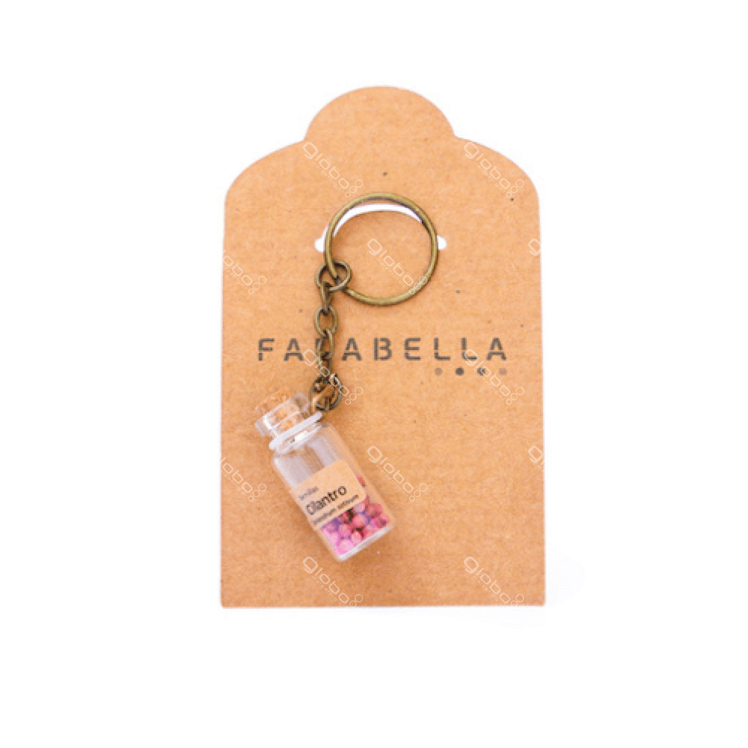 Llavero con semillas